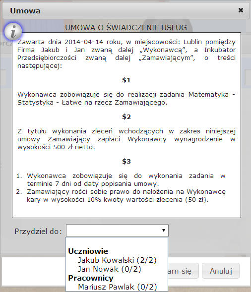 Foto 162. W umowie widać że doszedł nowy pracownik.
