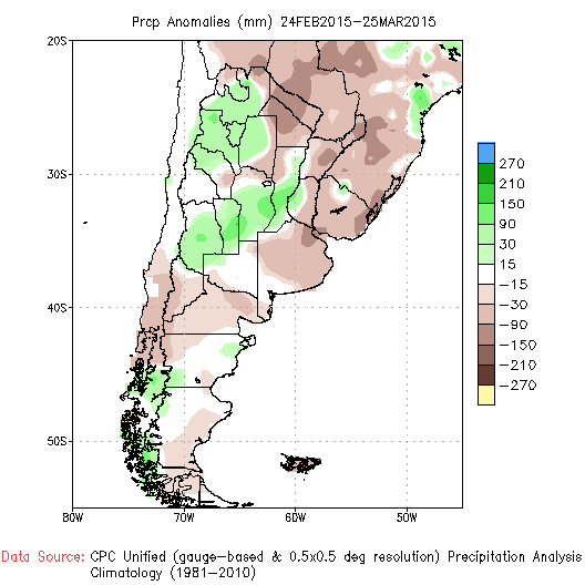 Mniejsze zasiewy w Argentynie, przy prognozie wysokich zbiorów Proces zasiewu soi w Argentynie w sezonie 2014/2015 został zakończony.