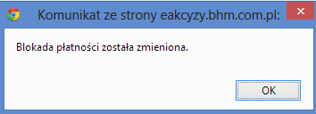 3.1.3 Założenie blokady odbiorcy Kliknij w odbiorcę, którego blokada będzie dotyczyła, a następnie wybierz