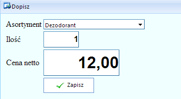 3.2.1 Dopisanie faktury Dopisanie faktury należy rozpocząć od kliknięcia w ikonę dopisz.