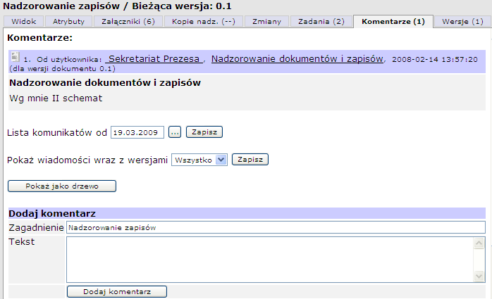 Doskonalenie - gromadzenie uwag Jak gromadzić bieżące uwagi do