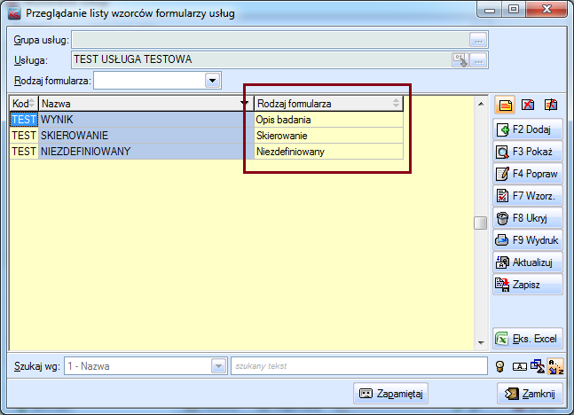 Zestawienie można uruchomić w module Zlecenia, pod przyciskiem onanie NFZ oraz w oknie onywanie zleceń pod przyciskiem CN Zest.NFZ. Zestawienie dostępne jest również w menu zestawień w poszczególnych modułach.