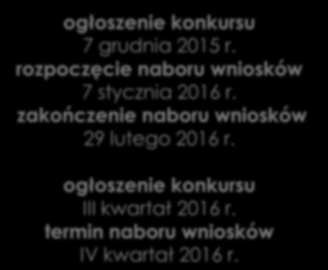 PRACE B+R POIR (6/9) PODDZIAŁANIE 1.1.2 DEMONSTRATOR Przedmiotem projektu będą prace rozwojowe związane z wytworzeniem instalacji pilotażowej/demonstracyjnej ogłoszenie konkursu 7 grudnia 2015 r.