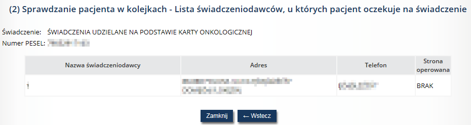 Zmiana po wskazanej dacie wybór tej zmiany i określenie konkretnej daty spowoduje, że planowany termin świadczenia dla każdego pacjenta zostanie zmieniony na wskazaną datę, np.