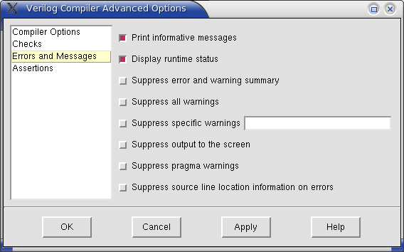 NC-Launch opcje kompilatora Verilog (Menu tools -> Verilog Compiler) Zaznacz opcję Update if needed do automatycznej rekompilacji i reelaboracji pliku źródłowego po wprowadzeniu do niego zmian