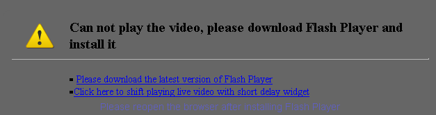 NVIP-2DN5002V/IRH-1P User s manual ver.1.0 (short form) NETWORK CONNECTION UTILIZING WEB BROWSER If your computer has Flash Player installed, the main screen for the camera web interface opens.