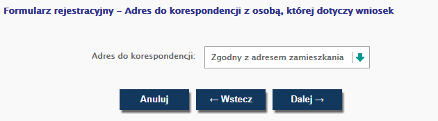Uzupełnienie danych adresowych nie jest wymagane. Krok może zostać pominięty. Rys. 3.
