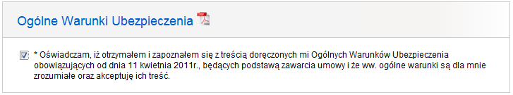 12) Kolejny krok formularza - podsumowanie. Na tym kroku zebrano przedmioty, sumy ubezpieczenia oraz zaprezentowano składkę za dane ryzyko.