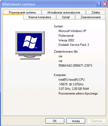 dla Windows XP 32 bit