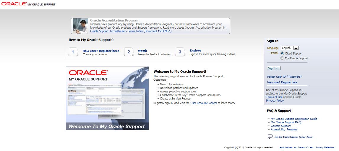 My Oracle Support