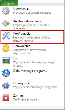 4 Instalacja pliku licencji Program Synchronizator Shoper pozwala pracować w wersji demonstracyjnej w dowolnym podmiocie Subiekta przez określony czas.