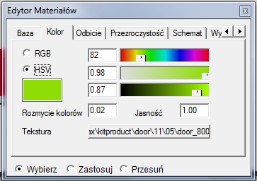 Rozmiar mapy: Tym parametrem moŝna regulować rozmiar tekstury na danej powierzchni. ( Dokładnie ta funkcja zostanie opisana w dalszej części podręcznika). 3.11
