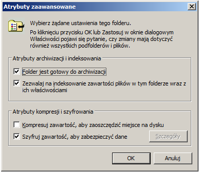 Encrypting File System Większość użytkowników nie jest świadoma potrzeby szyfrowania i nigdy samodzielnie nie włączy EFS sami możemy użyć ustawień zasad grupy do zapewniania, że komputery należące do