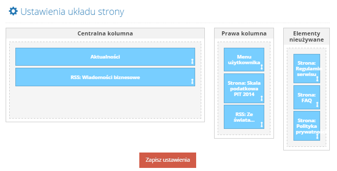 8 Strona biura Panel biura księgowego Moduł umożliwia zarządzanie stroną startową biura. 8.1 Aktualności Moduł umożliwia wstawianie na stronę biura wiadomości w porządku chronologicznym.