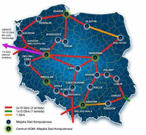 komputerowa) sieć komputerowa znajdująca