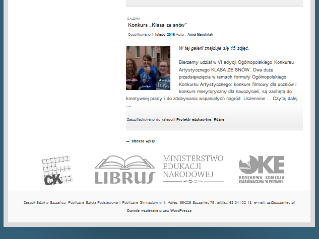 Na naszej stronie internetowej