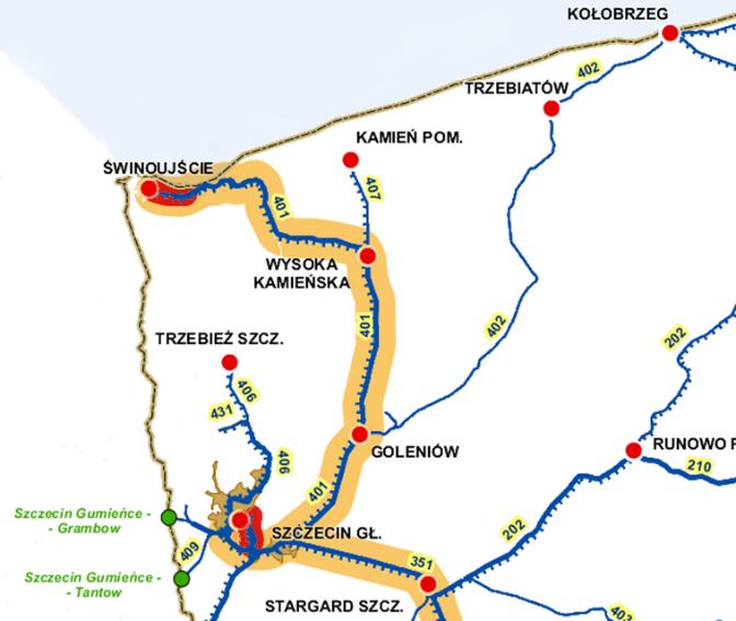 Inwestycje portowe Porty Gdynia i Gdańsk Port Gdynia Całkowita wartość projektu Długość odcinków objętych projektem 850 mln zł ok.