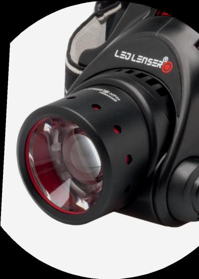 Led Lenser. Seria H. 23 Duża moc. Mocne funkcje. Mocne urządzenie. Seria Led Lenser H. Podczas polowania lub łowienia potrzebujesz czasami korzystać z obu rąk naraz.