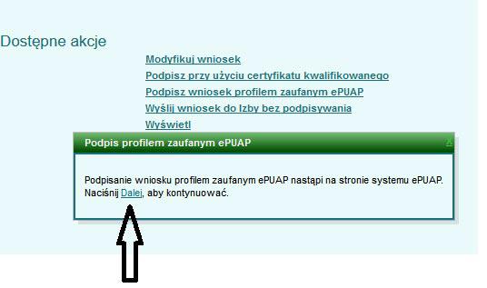 Aby podpisać wniosek i przesłać go do Izby wybierz podpisz wniosek profilem zaufanym epuap albo podpisz przy użyciu certyfikatu kwalifikowanego. c. Aby zobaczyć treść wypełnionego wniosku kliknij Wyświetl d.