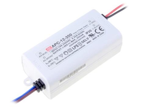 5 Diody LITEON i zasilacze MEANWELL, Dominik Grzesiak możliwość zmiany prądu wyjściowego poprzez przełącznik typu DIP-SWITCH: 350mA, 500mA, 600mA, 700mA, 900mA, 1050mA, 1400mA (LCM-60), wbudowane 3