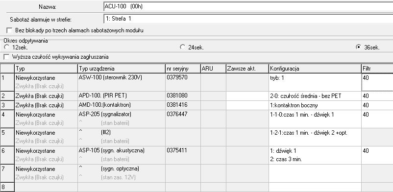 Rys. 5. Ustawienia kontrolera systemu bezprzewodowego [opracowanie własne] Studenci w ramach ćwiczeń laboratoryjnych mają za zadanie m.in.