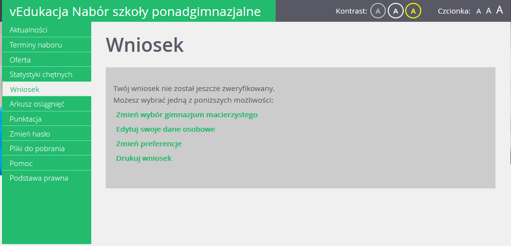 Uzupełnienie i edycja danych kandydata w kolejnym logowaniu Uzupełnienie i edycja danych kandydata w kolejnym logowaniu Edycja danych we wniosku kandydata Jak już wspomniano wcześniej wniosek