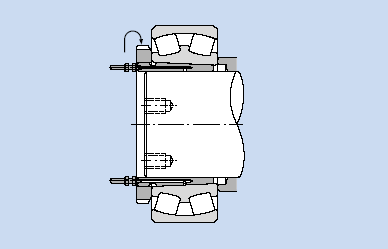 Na Rys. 1.24 przedstawiono metody demontażu za pomocą nakrętek hydraulicznych, a na Rys. 1.25 metody demontażu za pomocą tulei hydraulicznych. Rys. 1.24 Demontaż za pomocą nakrętki hydraulicznej a) Nakrętka hydrauliczna i tuleja wciągana b) Nakrętka hydrauliczna i tuleja wciskana Rys.