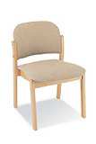 poz. 4 KRZESŁO KONFERENCYJNE typu ELVA: krzesło tapicerowane z podłokietnikami, konstrukcja krzesła wykonana z drewna litego i sklejki bukowej: - przednia noga stanowi jeden element wraz z