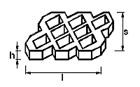 - wysokość (h) 100 - szerokość (l) 400 - długość (s) 600 Płyty Ŝelbetowe "IOMB" - szerokość (s) 1000 - długość (l) 750 - wysokość (h) 125