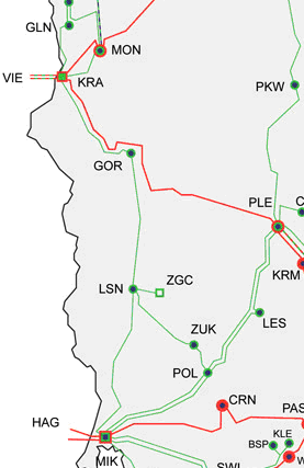 Zastępowanie linii 220 kv liniami 400 kv jako sposób zwiększenia zdolności przesyłowych... 47 mocy została wykonana osobno dla ww. ciągów oraz w wariancie obejmującym obydwie zmiany.