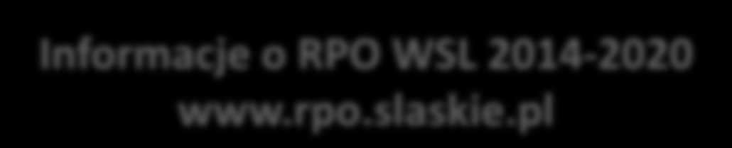 Informacje o RPO WSL 2014-2020