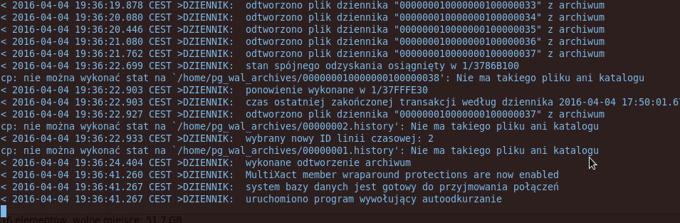 Zwróć szczególną uwagę na to, że mimo że teoretycznie usługa została uruchomiona jako taka, to