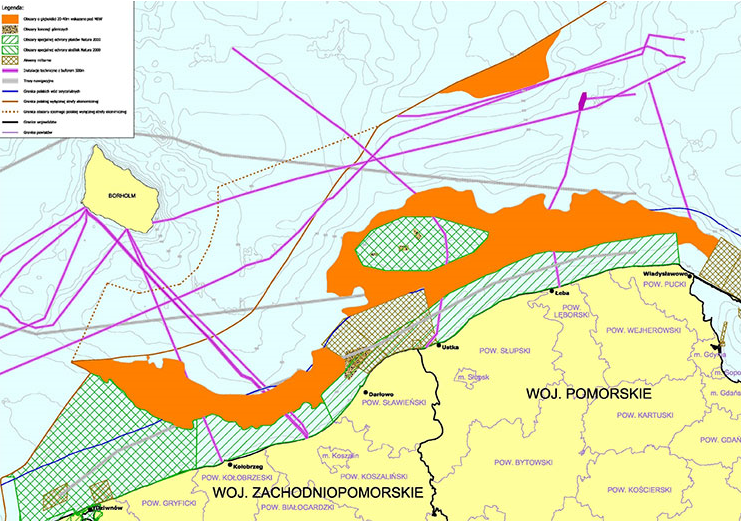 Rys. 5. Wstępnie planowane systemy separacji ruchu Źródło:http://jakubmontewka.