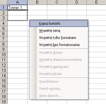 Trik 5 UciąŜliwe wypełnianie serią http://www.excelwpraktyce.pl/eletter_przyklady/eletter141/5_uciazliwe_wypelnianie.