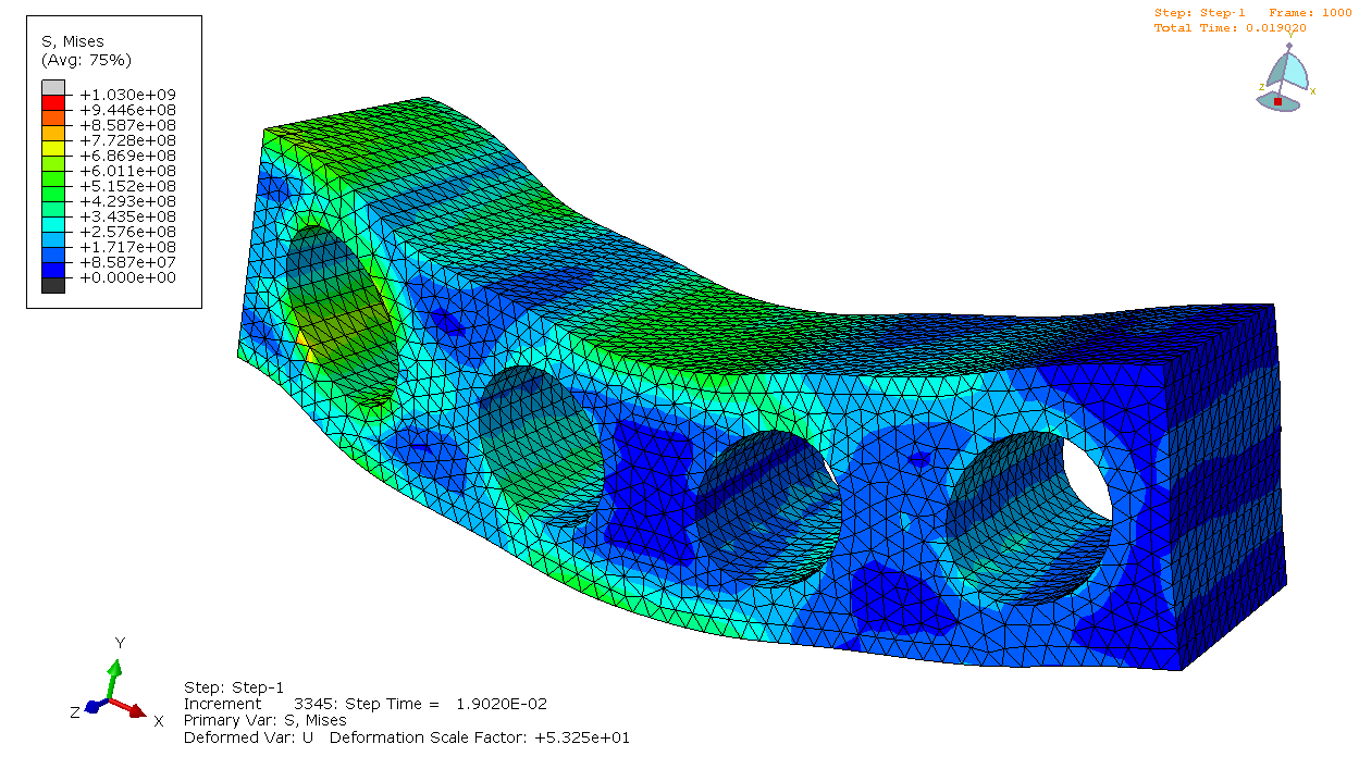 12. Create Boundary Condition Category: Mechanical; Types for selected Step: Displacement/Rotation Continue.