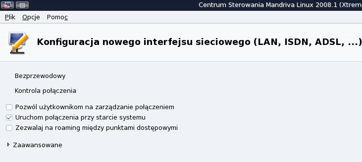 9. W kolejnym oknie zaznacz opcje konfiguracyjne dotyczące uzyskania dostępu do sieci. Zalecana jest opcja Pobierz z serwera DHCP numer IP serwera DNS.