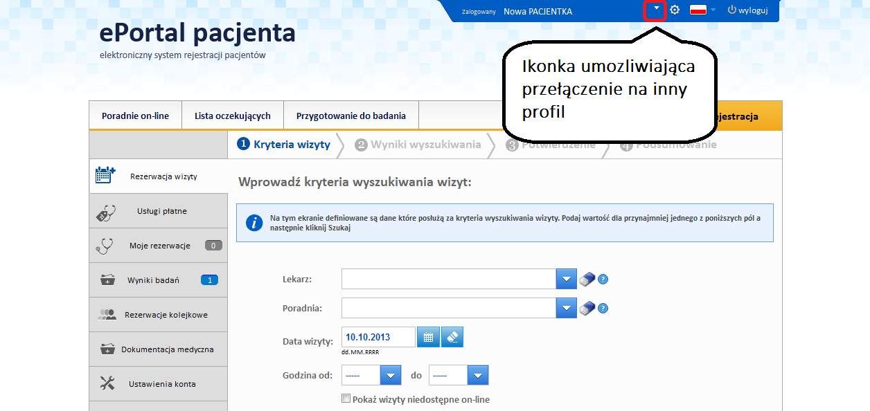 Uprawnienia te wykorzystywane są przede wszystkim przez rodziców (opiekunów), w celu zapoznania się z dokumentacją medyczną dziecka (podopiecznego) i/lub rezerwowania mu wizyt poprzez e-portal.