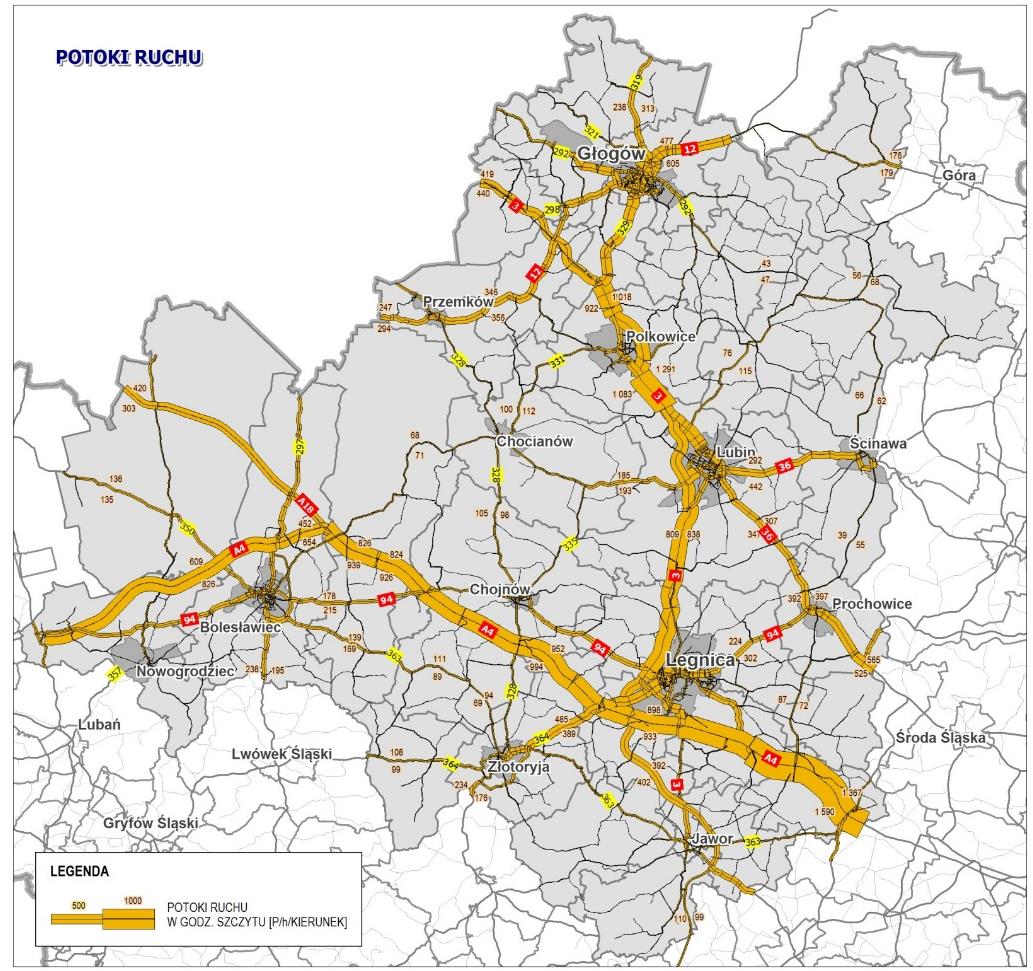 ZINTEGROWANY MODEL POWIĄZAŃ TRANSPORTOWYCH W LGOF MODEL TRANSPORTOWY Prognozy ruchu na 2030 i analiza wyczerpania