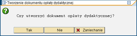 Tworzenie dokumentu opłaty