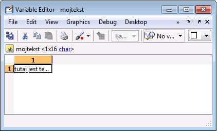 2.5 Aplikacje: przeglądarka i edytor zmiennych Z konsoli Scilaba : - menu Applications/Variable Browser - Applications/Przeglądarka zmiennych 2.5.1 Uruchomienie przeglądarki zmiennych Z konsoli Matlaba menu Desktop/Workspace Przeglądarka pokazuje wszystkie zmienne (także systemowe).