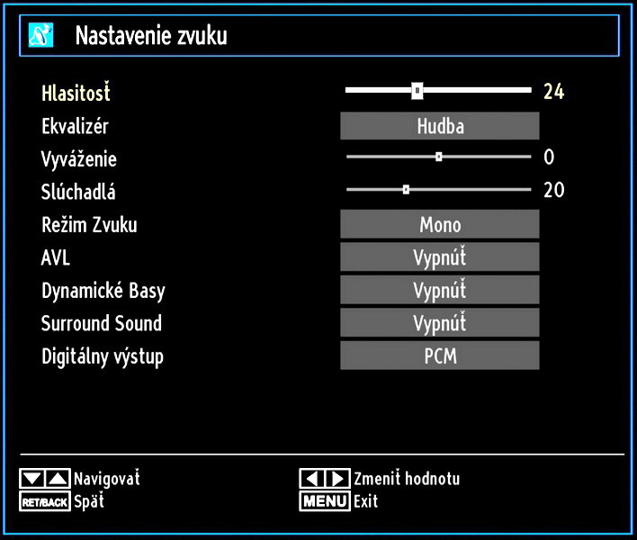 Režim hry: Keď je režim hry nastavený na Zap., nahrajú sa špeciálne nastavenia, ktoré sú určené pre lepší obraz počas hrania hier.