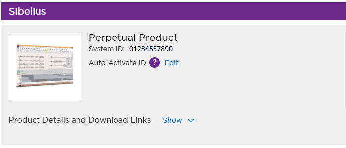 Krok 1: pobieranie Sibelius 8 Otworzy się kolejna strona Tu jest nasz System ID