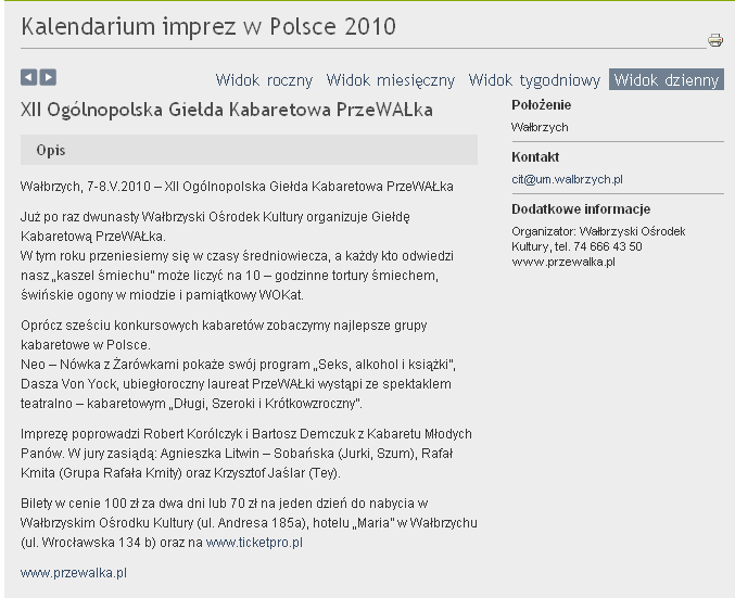 Widok wydarzenia Sąd Rejonowy dla Krakowa Śródmieścia w Krakowie, XI Wydział Gospodarczy
