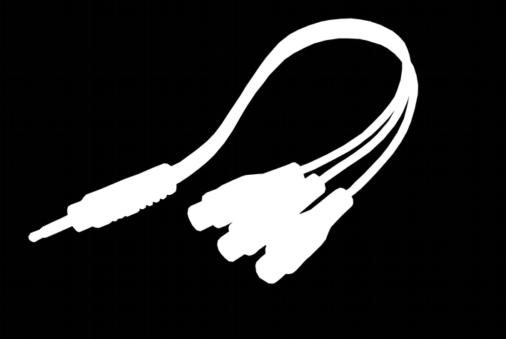9.2 Podłączenie przez AV Podłącz wizję i dźwięk 3 kablami cichych do TV (żółty wizja, czerwony prawy kanał audio, biały lewy kanał audio) 9.
