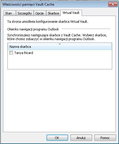 18 Konfigurowanie programu Enterprise Vault Wyłączanie autoarchiwizacji w programie Outlook Aby pokazać lub ukryć skarbiec wirtualny: 1 W menu Narzędzia kliknij polecenia EnterpriseVault >
