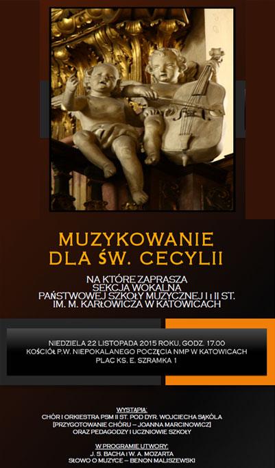 Tegoroczne muzykowanie dla św. Cecylii w kościele pw.