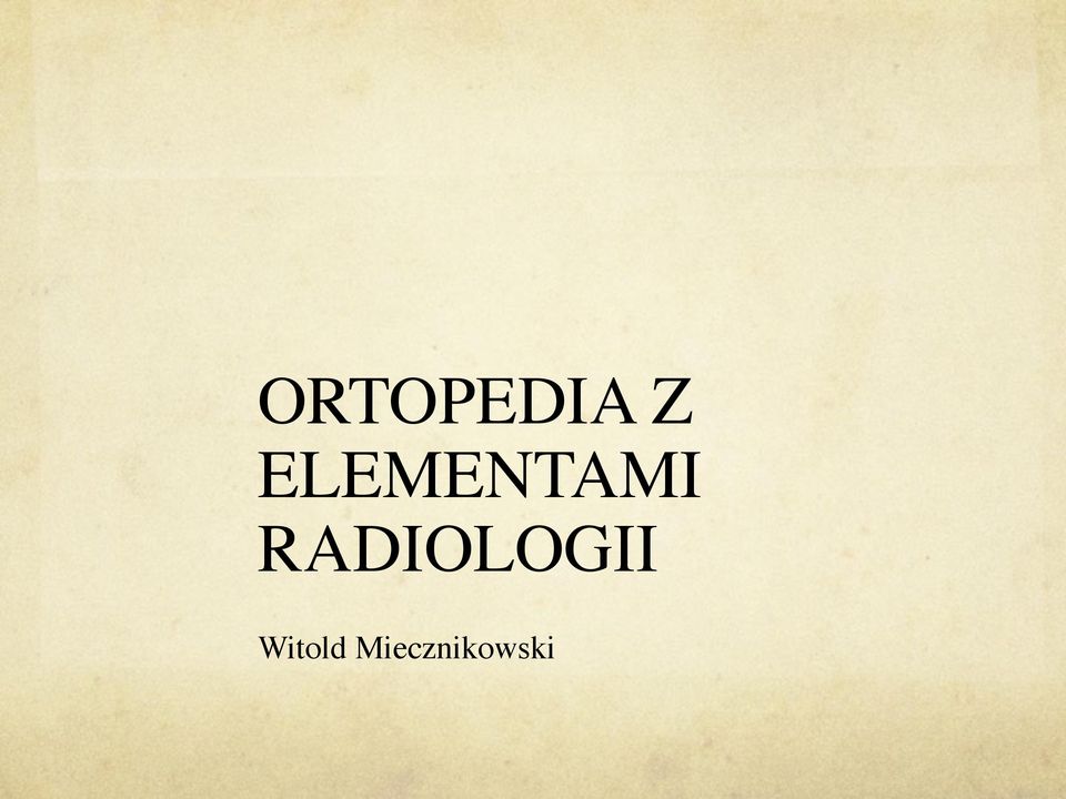 RADIOLOGII