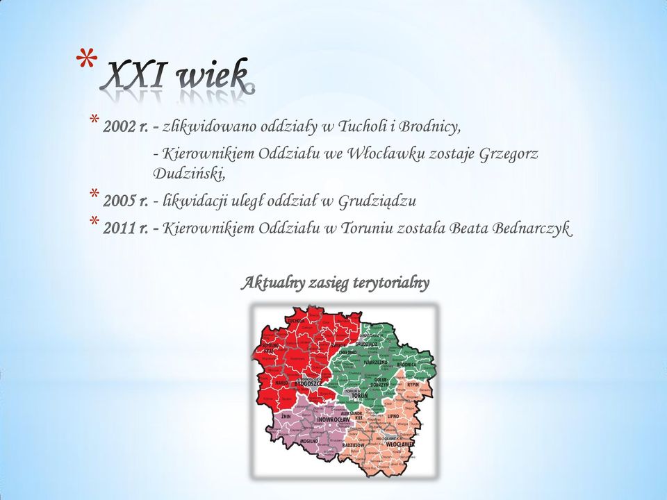 Oddziału we Włocławku zostaje Grzegorz Dudziński, *2005 r.