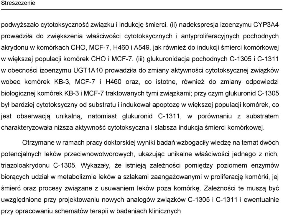 śmierci komórkowej w większej populacji komórek CHO i MCF-7.