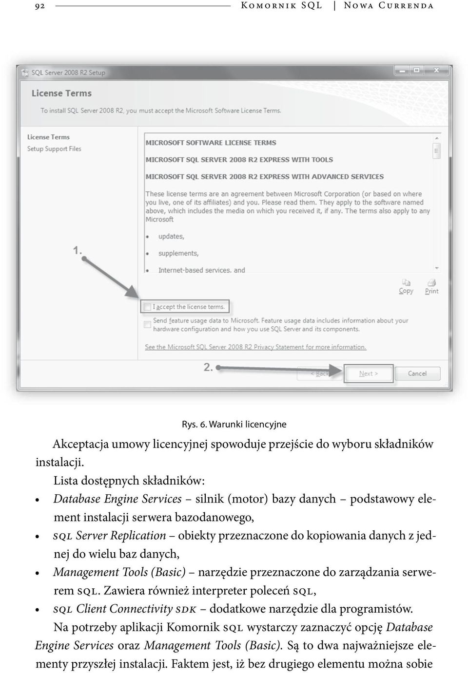 z jednej do wielu baz danych, Management Tools (Basic) narzędzie przeznaczone do zarządzania serwerem SQL.